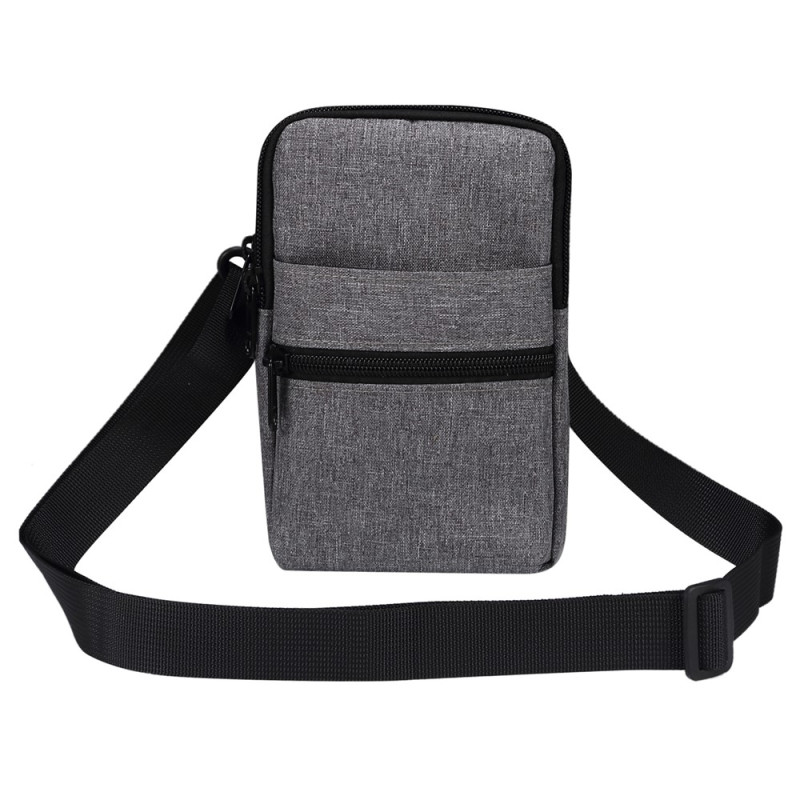 Borsa a tracolla e custodie da cintura in denim impermeabile per smartphone fino a 7,2 pollici