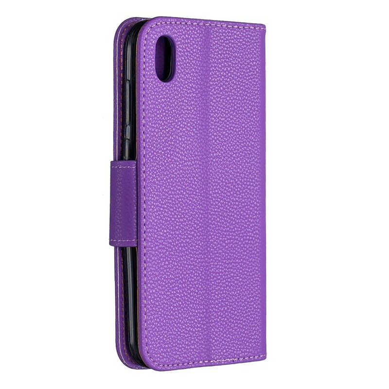 Cover Huawei Y5 2019 Litchi Flap Obliquo
