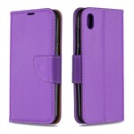 Cover Huawei Y5 2019 Litchi Flap Obliquo