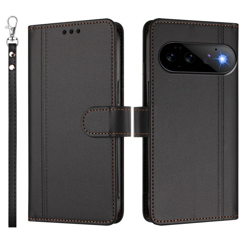 Custodia a portafoglio per Google Pixel 11 Pro / 11 con 9 scomparti per carte e cordino