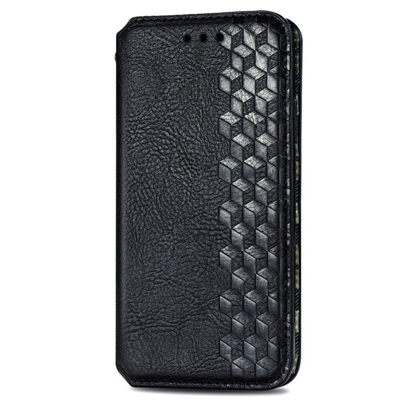 Custodia a libro per Oppo Reno 16 5G / 16 Pro 5G con effetto pelle scamosciata a motivo a frise