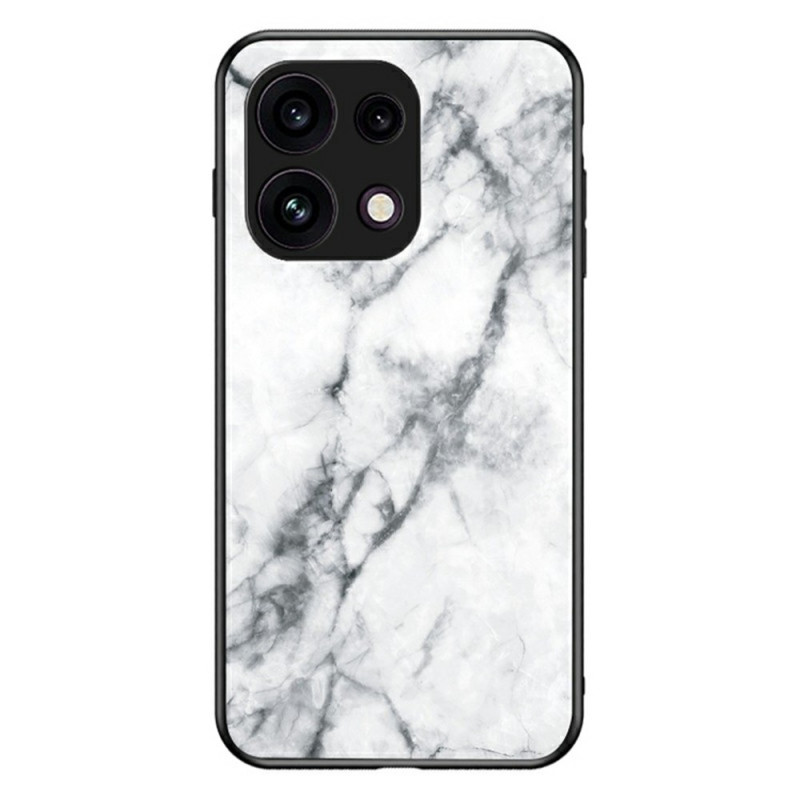 Custodia per Oppo Reno 16 F 5G in vetro temperato con design marmorizzato