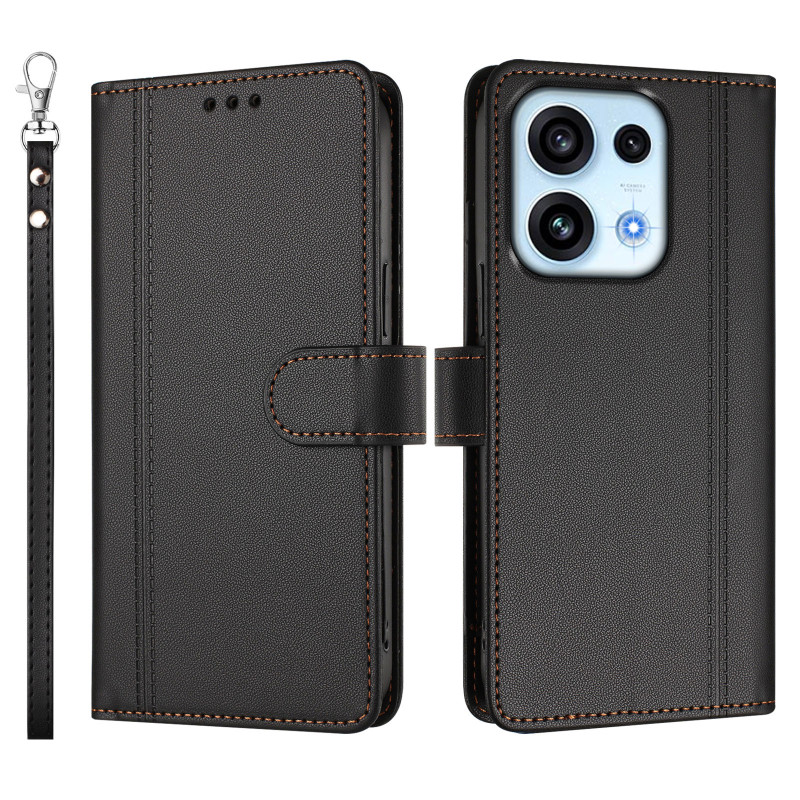 Custodia a portafoglio per Oppo Reno 16 F 5G / 16 FS 5G con 9 scomparti per carte