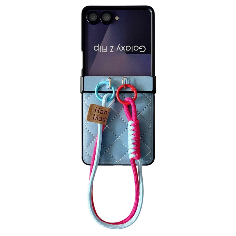 Custodia imbottita per Samsung Galaxy Z Flip 8 con cinturino