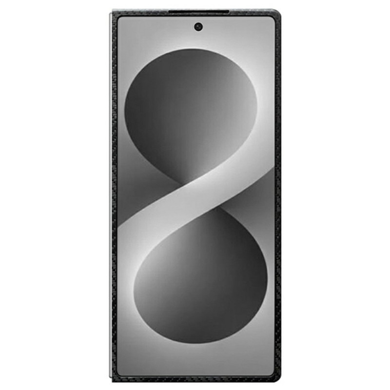 Custodia Samsung Galaxy Z Fold 8 Ultra magnetica in fibra di aramide con texture a quadri
