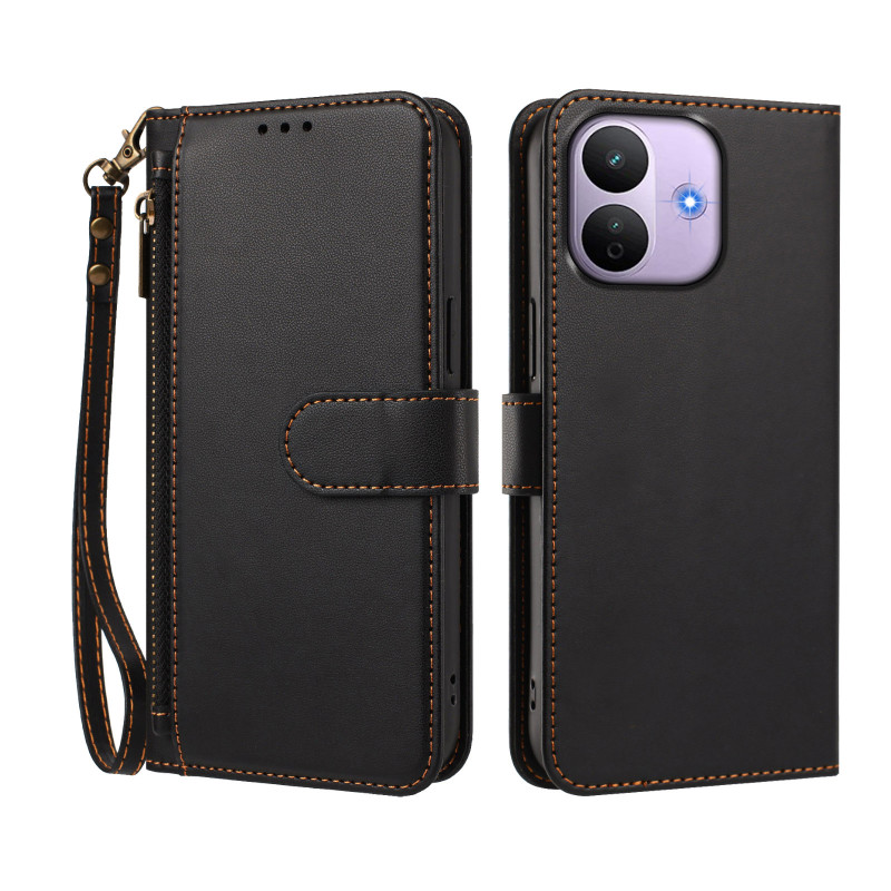 Custodia a portafoglio cucita per Xiaomi Redmi Note 17 Pro 5G