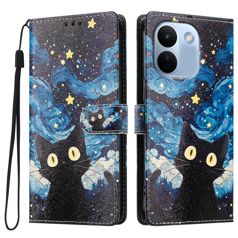 Custodia per Xiaomi Redmi Note 17 Pro Max 5G con gatto stellato