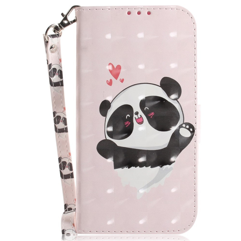 Custodia Xiaomi Redmi Note 17 Pro Max 5G "Panda Love" con cinturino