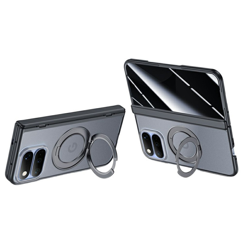 Custodia protettiva per Google Pixel 11 Pro Fold con cerniera, supporto magnetico girevole e vetro anti-spia