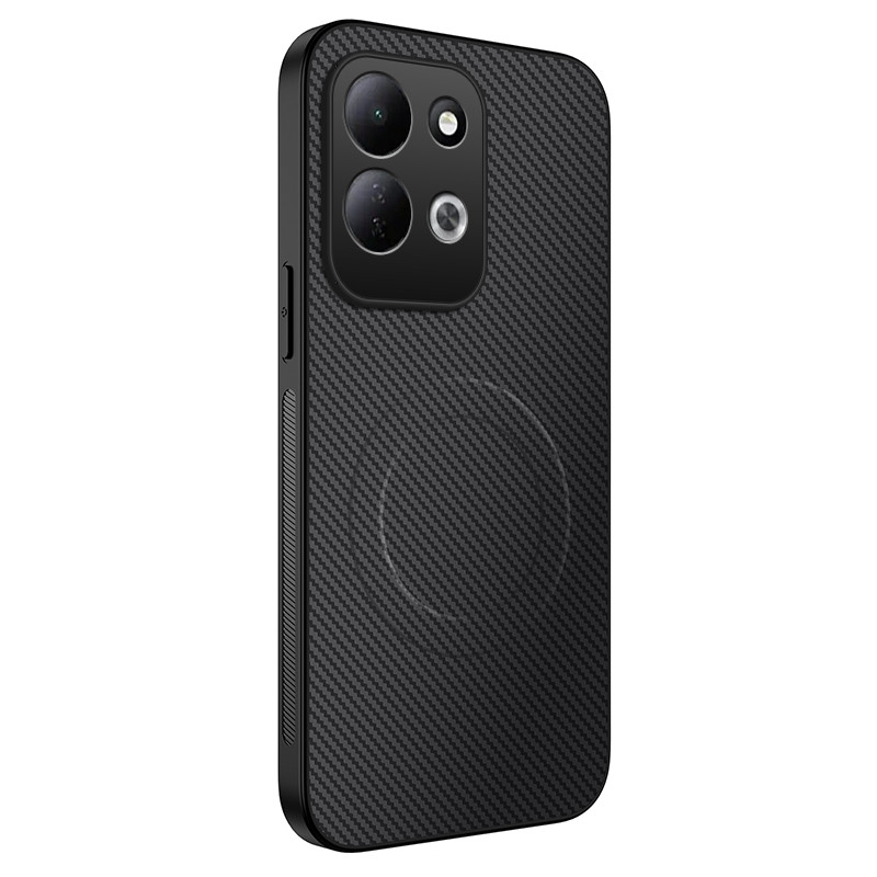 Custodia magnetica in fibra di carbonio per Xiaomi Redmi 17 5G / 4G