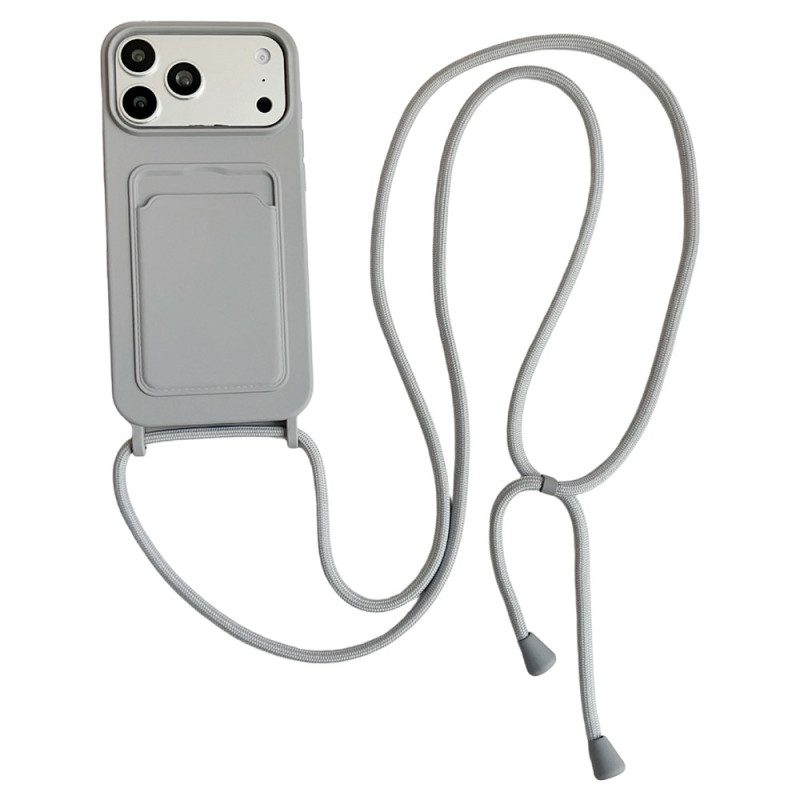 Custodia con cordino per iPhone 18 Pro / 17 Pro con portacarte