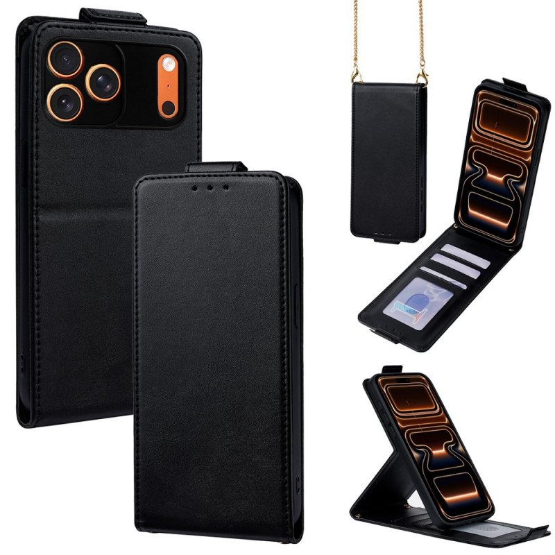 Custodia per iPhone 18 Pro Max / 17 Pro Max con patta verticale e tracolla