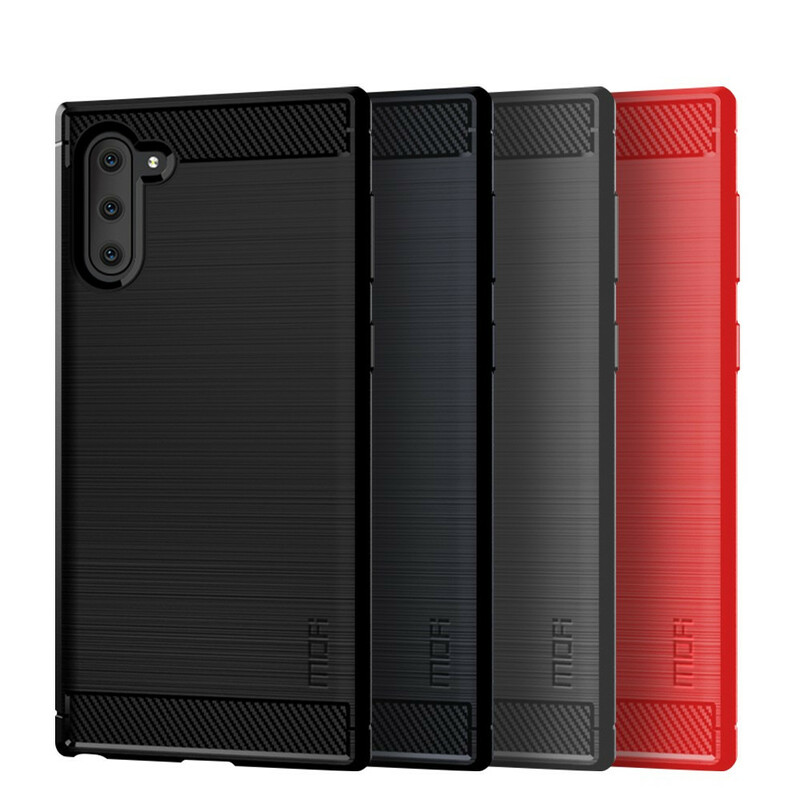 Samsung Galaxy Note 10 Custodia in fibra di carbonio spazzolata MOFI
