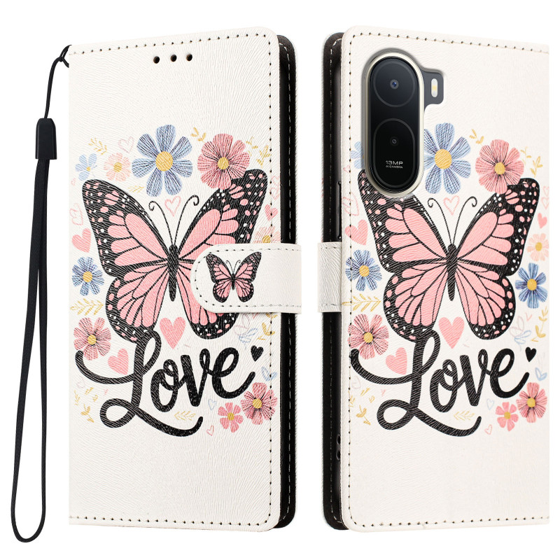 Custodia per Xiaomi Redmi 17 Pro / Poco C81 Pro "Love Papillons"