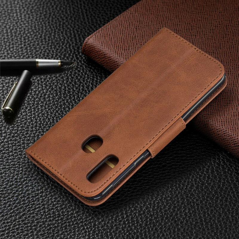 Samsung Galaxy A20e Custodia liscia con lembo obliquo Samsung Galaxy A20e Custodia liscia con lembo obliquo