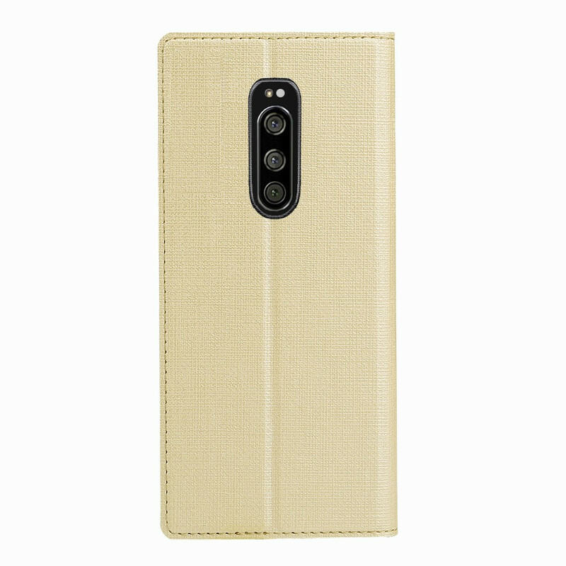 Sony Xperia 1 Copertura flip testurizzata