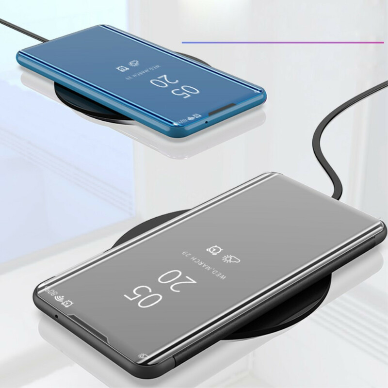 Coprire Samsung Galaxy Note 10 Specchio e similpelle
