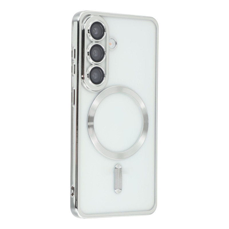 Custodia magnetica metallizzata per Samsung Galaxy A18 4G / A17 4G / 5G con protezione per la fotocamera