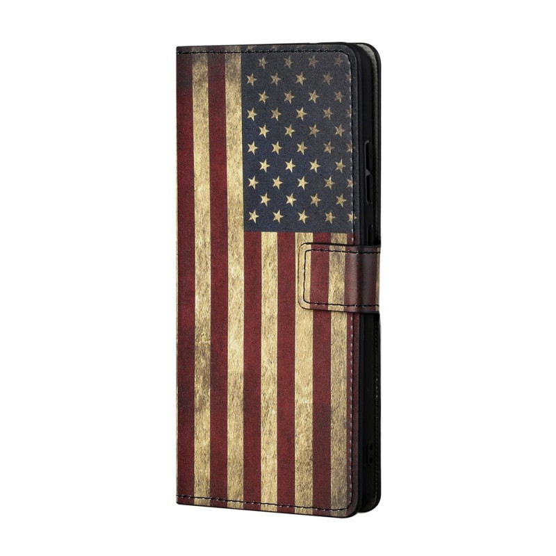 Custodia per Xiaomi Redmi Note 17 Pro Max 5G con bandiera vintage