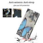  Samsung Galaxy Note 10 Plus Custodia Butterfly Blue