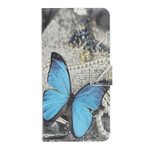  Samsung Galaxy Note 10 Plus Custodia Butterfly Blue