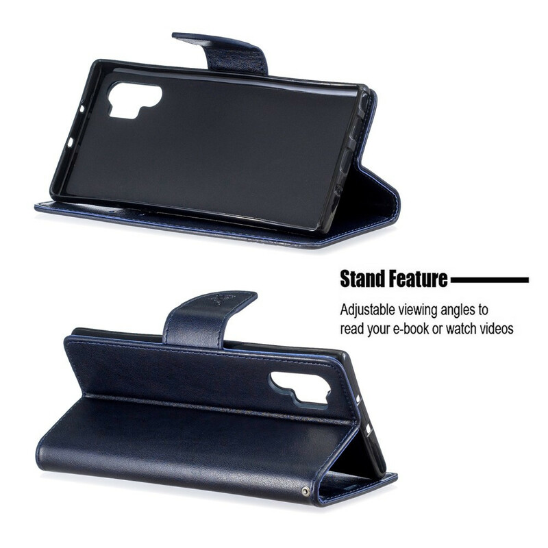 Custodia per Samsung Galaxy Note 10 Plus con cinturino a farfalla