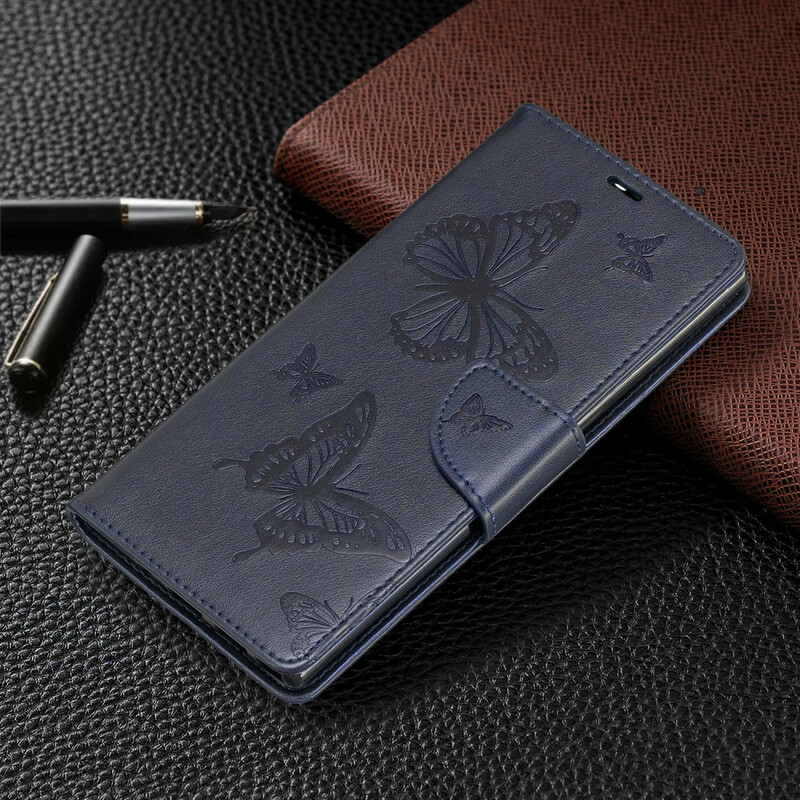 Custodia per Samsung Galaxy Note 10 Plus con cinturino a farfalla