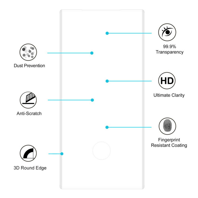 Protezione in vetro temperato per Samsung Galaxy Note 10 Plus HAT PRINCE