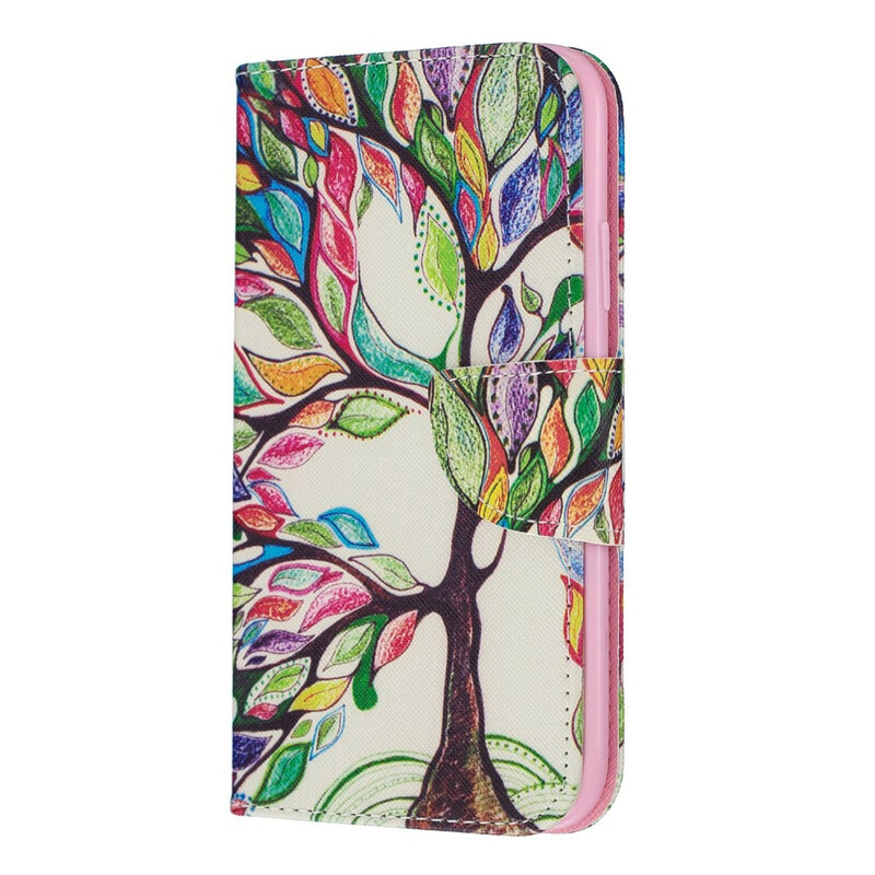 Custodia per iPhone 11R Albero colorato