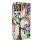 Custodia per iPhone 11R Albero colorato