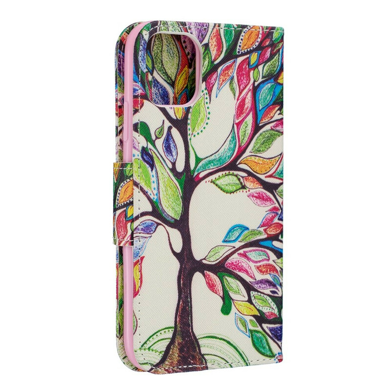 Custodia per iPhone 11R Albero colorato