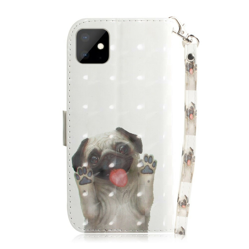 Custodia con cordino Love My Dog per iPhone 11R