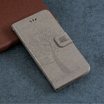 Custodia per iPhone 11R Albero e gufi con cinturino Custodia per iPhone 11R Albero e gufi con cinturino
