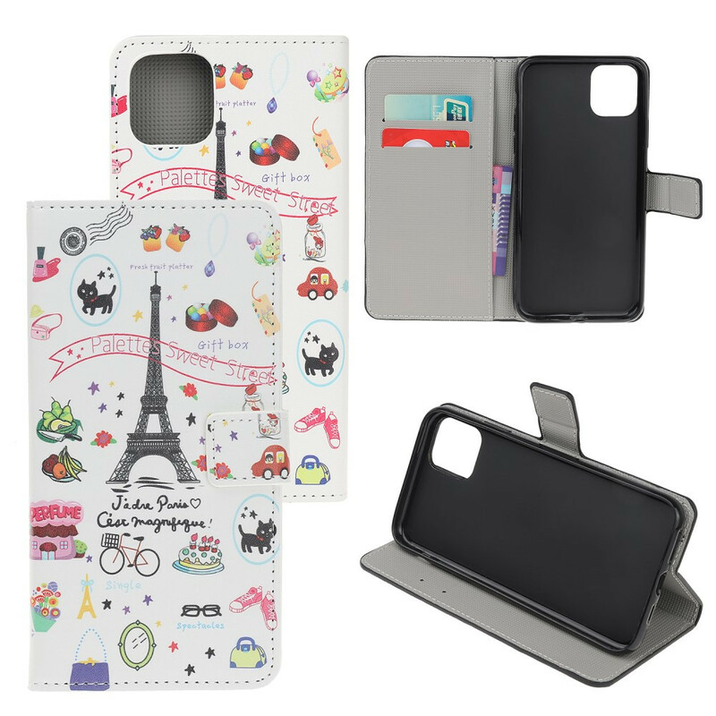 Custodia per iPhone 11R J'adore Paris