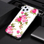 Custodia iPhone 11 Fiori Liberty Fluorescente