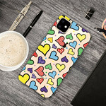 Custodia iPhone 11 Hearts Multicolore