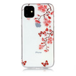 Custodia iPhone 11 Clear Butterfly Branch