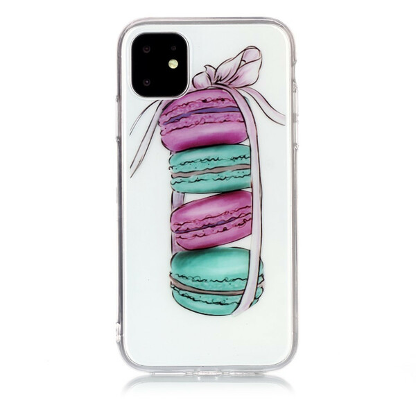 iPhone 11 Custodia trasparente Macarons Gourmand