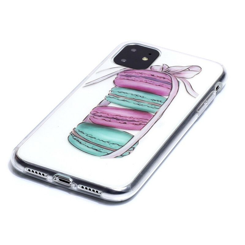 iPhone 11 Custodia trasparente Macarons Gourmand