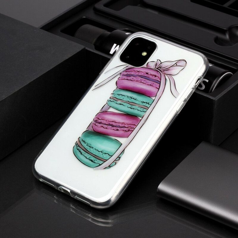 iPhone 11 Custodia trasparente Macarons Gourmand