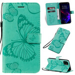 Custodia per iPhone 11 con cordino a farfalle giganti