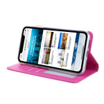 Flip Cover iPhone 11 in pelle effetto seta