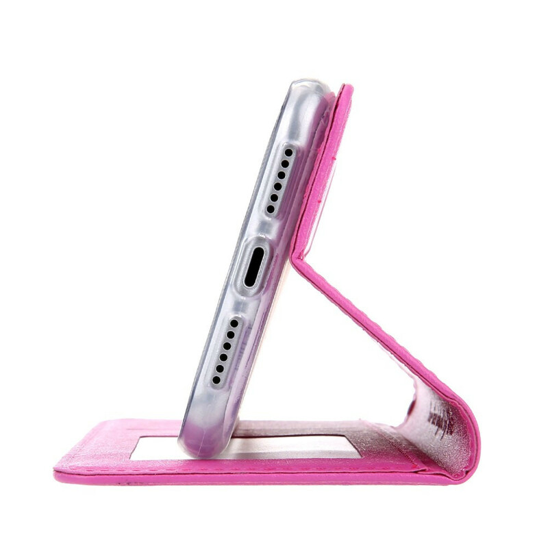 Flip Cover iPhone 11 in pelle effetto seta