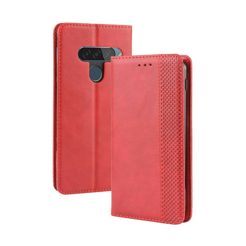 Flip Cover LG G8S ThinQ effetto pelle vintage elegante