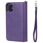 Portafoglio con cover staccabile per iPhone 11