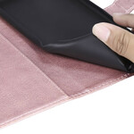 Custodia per iPhone 11 con cinturino e effetto pelle