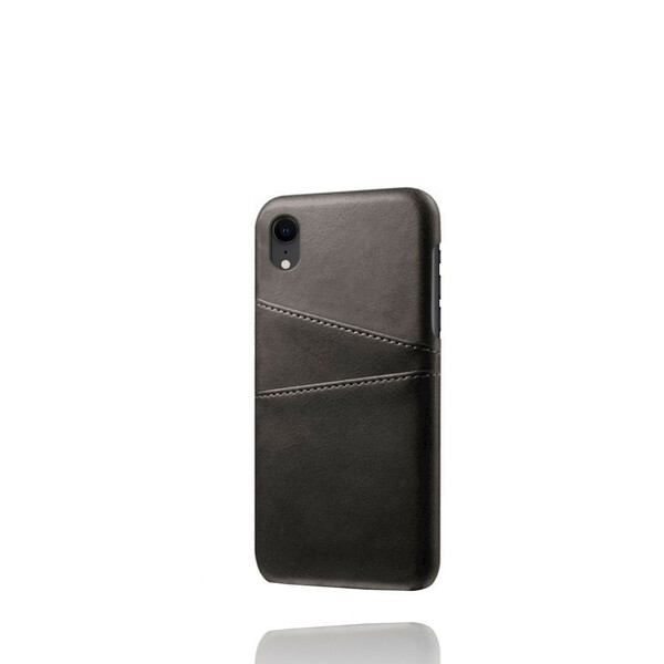 iPhone XR Custodia per schede con effetto pelle
