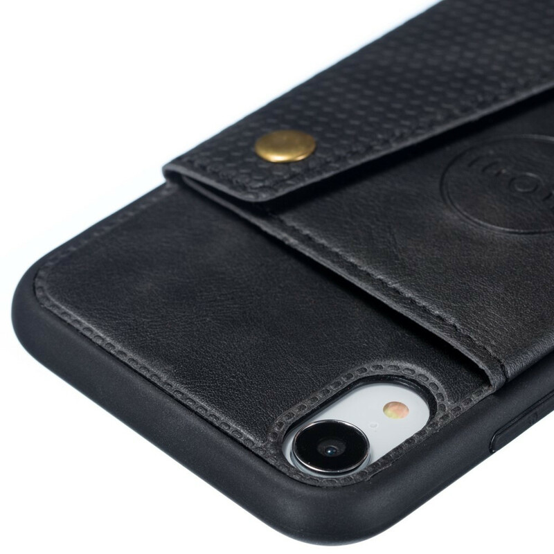 Custodia a portafoglio per iPhone XR con chiusura a scatto Custodia a portafoglio per iPhone XR con chiusura a scatto