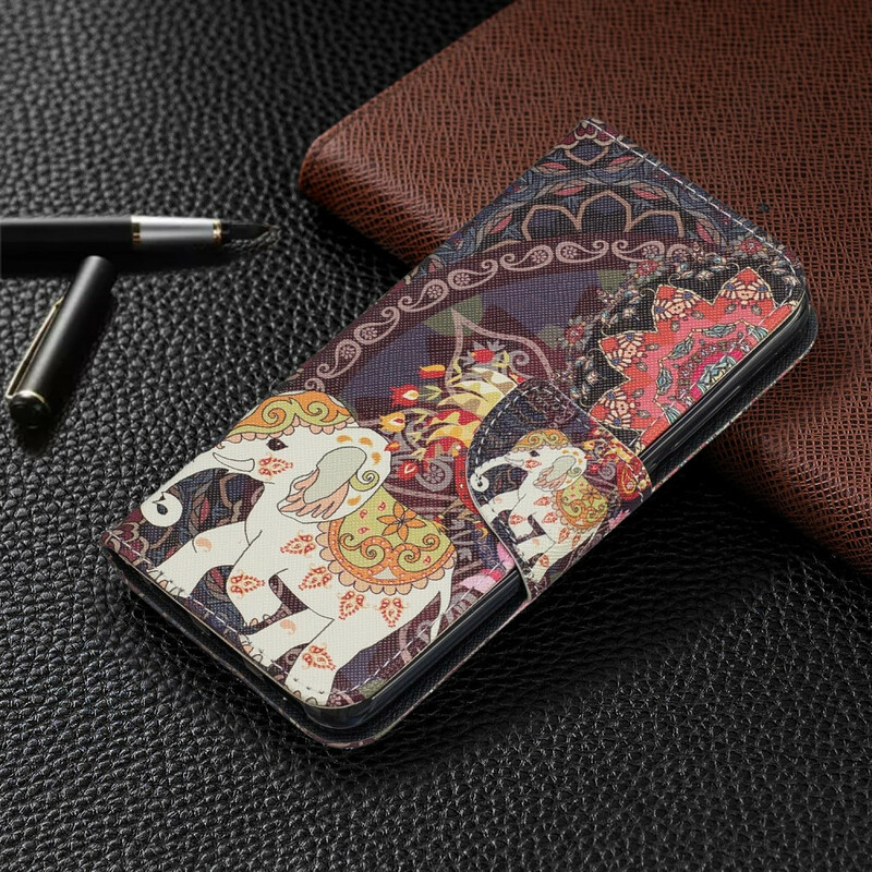 Xiaomi Redmi 7A Custodia Elefanti Indiani