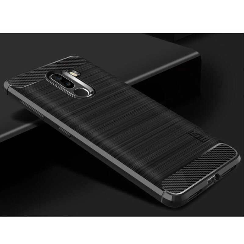 Xiaomi Pocophone F1 Custodia in fibra di carbonio spazzolata MOFI